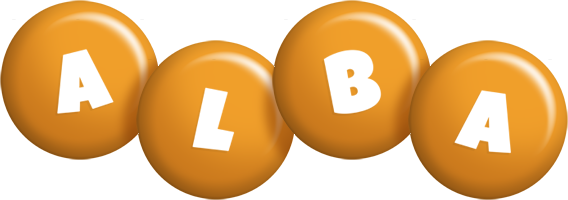 Alba candy-orange logo