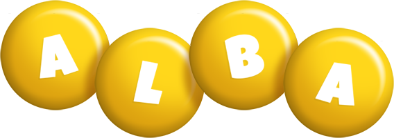 Alba candy-yellow logo
