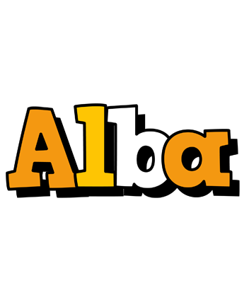 Alba cartoon logo