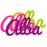Alba flowers logo