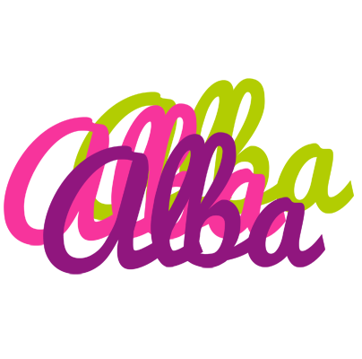 Alba flowers logo