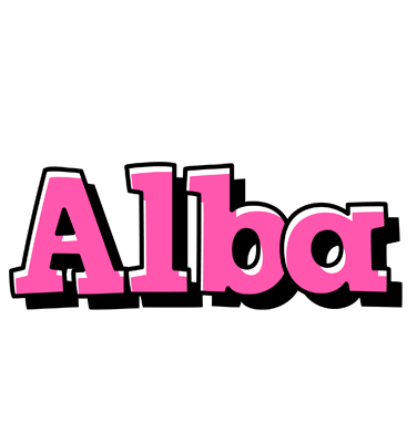 Alba girlish logo