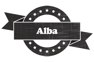 Alba grunge logo