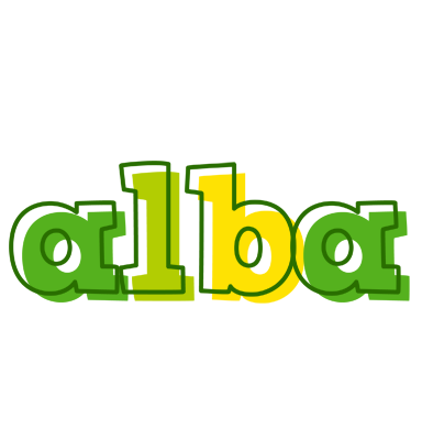 Alba juice logo