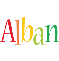 Alban birthday logo