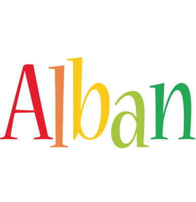 Alban birthday logo