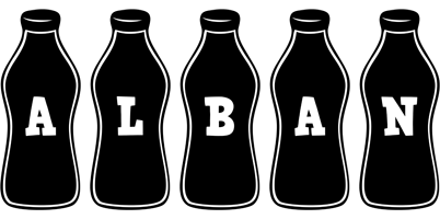 Alban bottle logo