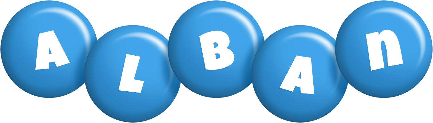 Alban candy-blue logo