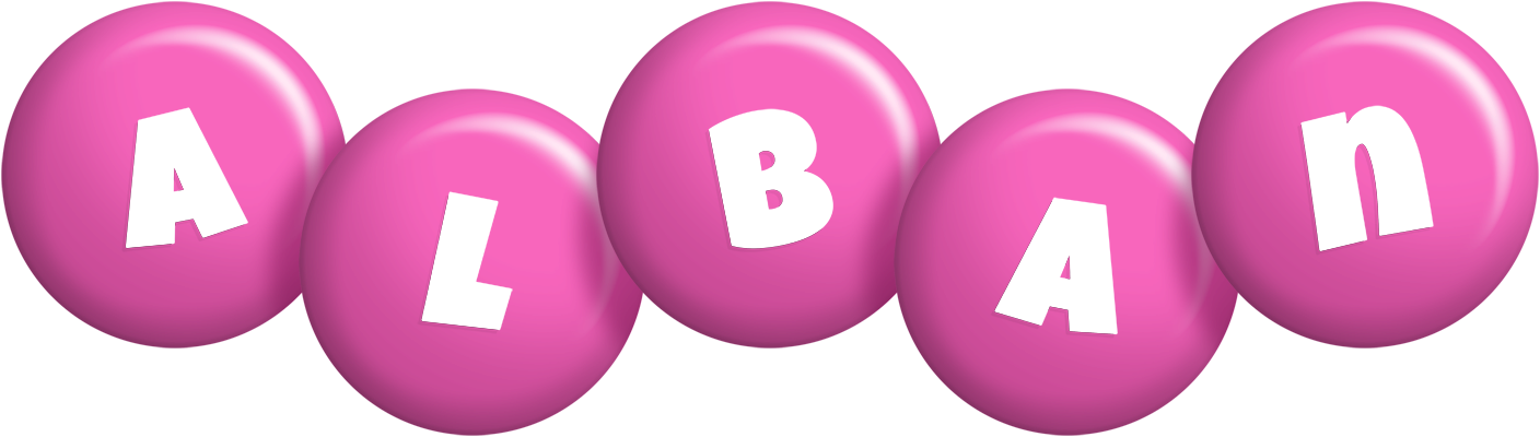 Alban candy-pink logo