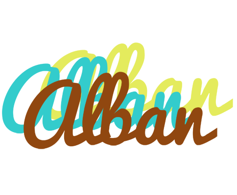 Alban cupcake logo