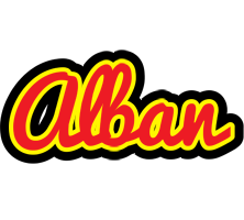 Alban fireman logo