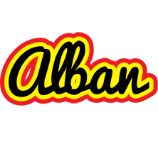 Alban flaming logo