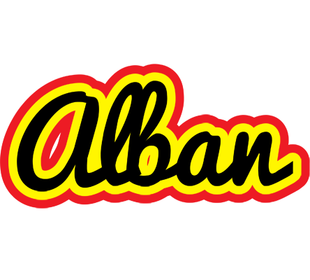 Alban flaming logo