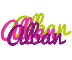 Alban flowers logo