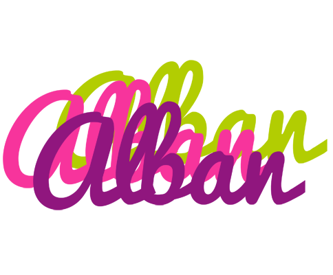 Alban flowers logo