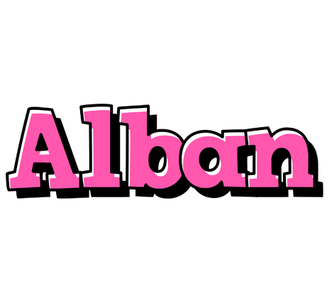Alban girlish logo