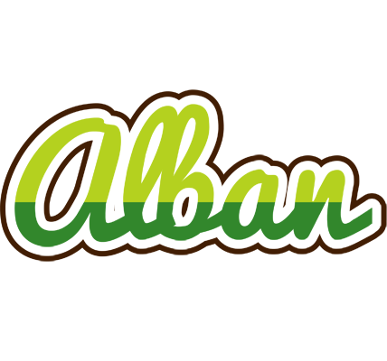 Alban golfing logo