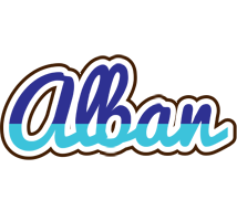 Alban raining logo