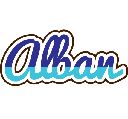 Alban raining logo