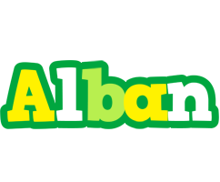 Alban soccer logo