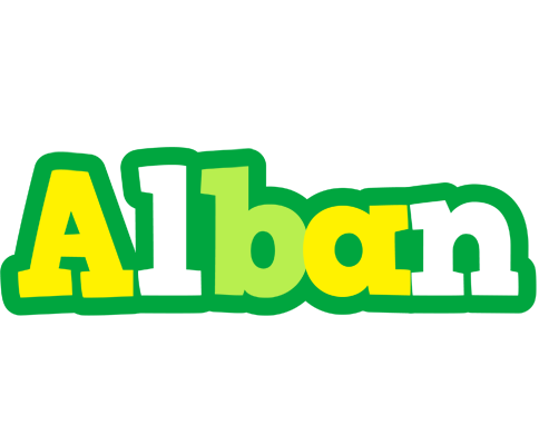 Alban soccer logo