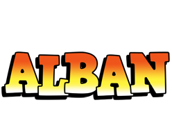 Alban sunset logo