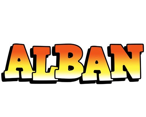 Alban sunset logo