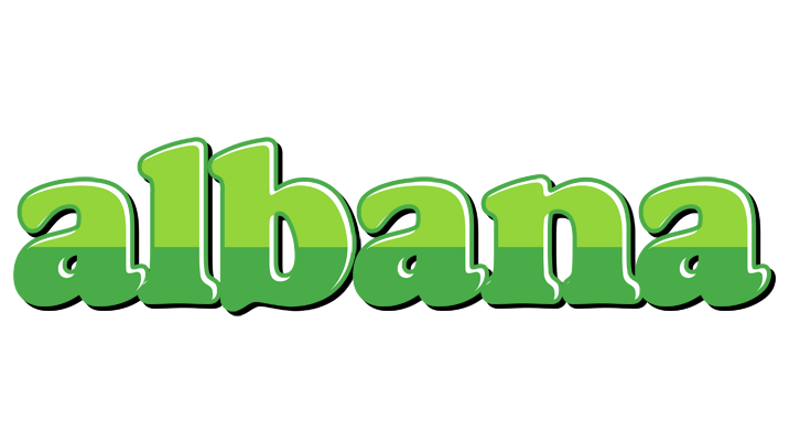 Albana apple logo