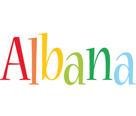 Albana birthday logo