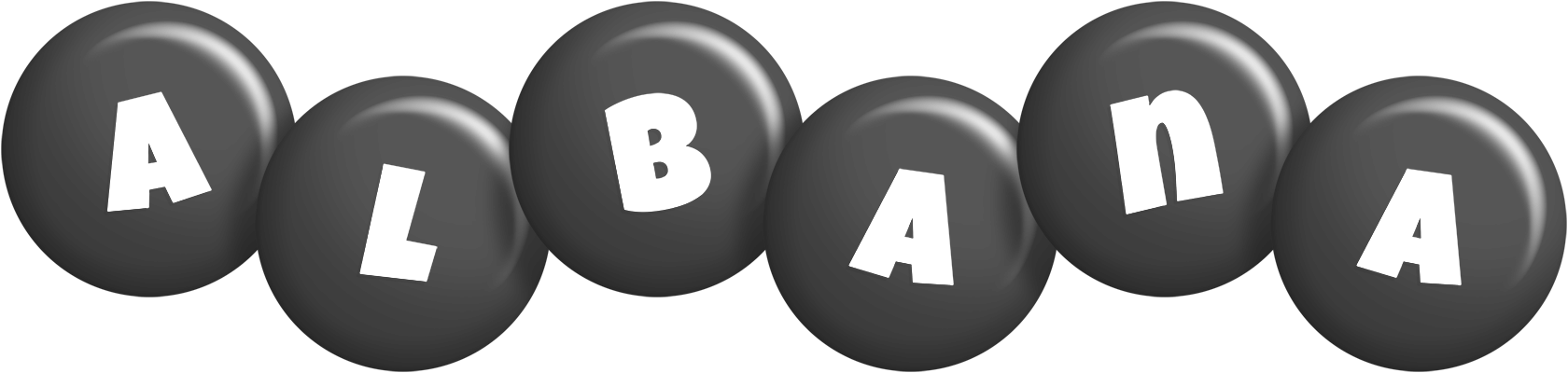 Albana candy-black logo