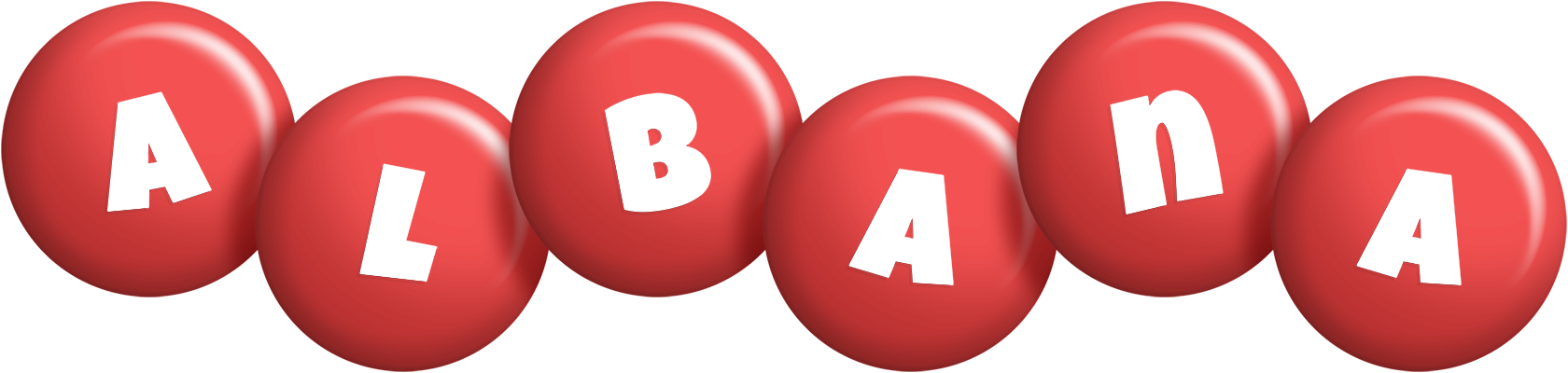 Albana candy-red logo