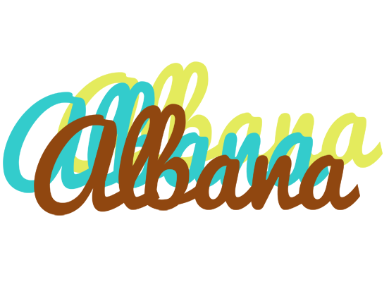 Albana cupcake logo