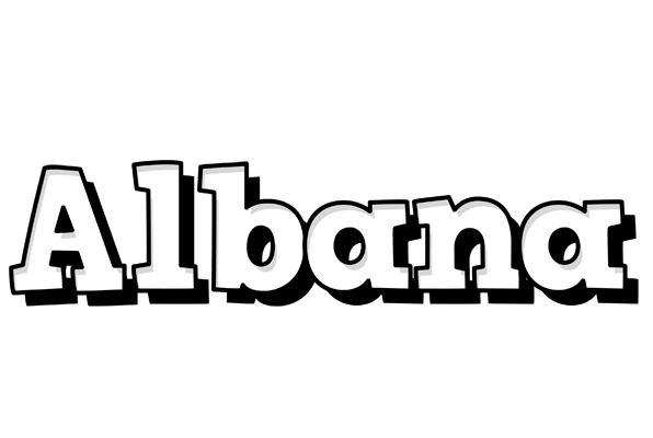 Albana snowing logo
