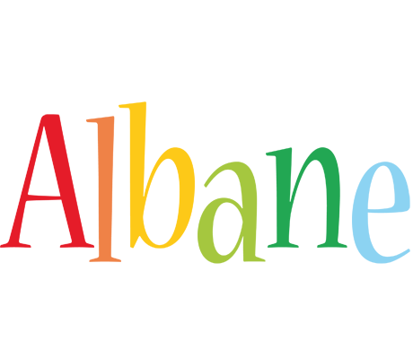 Albane birthday logo
