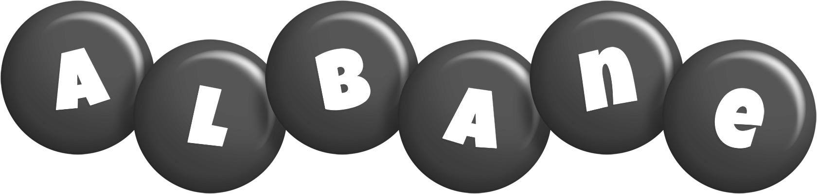 Albane candy-black logo