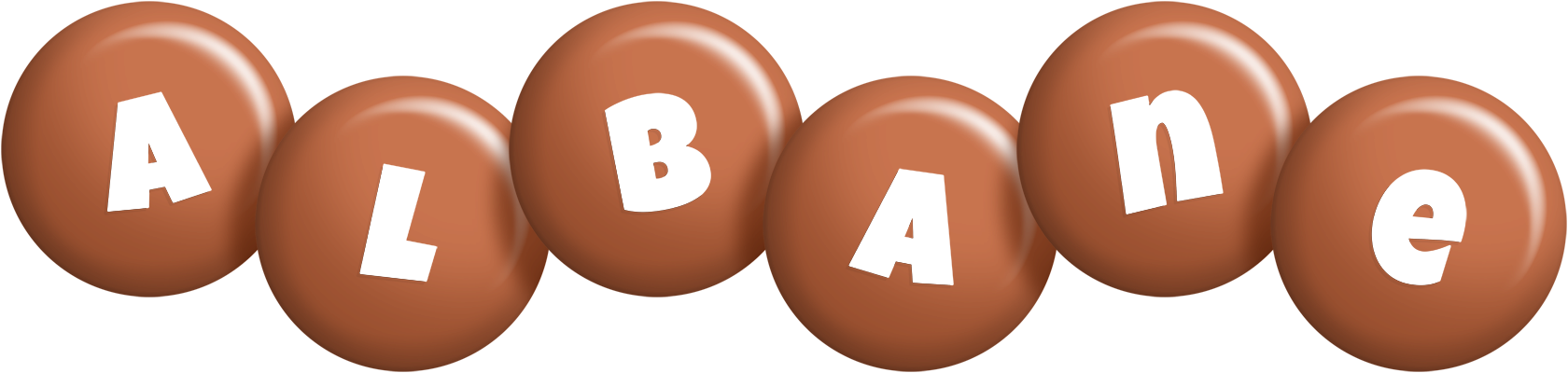 Albane candy-brown logo