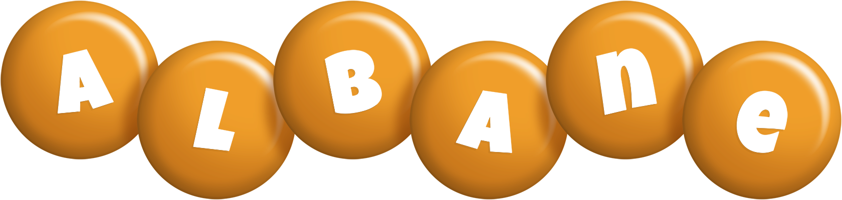 Albane candy-orange logo