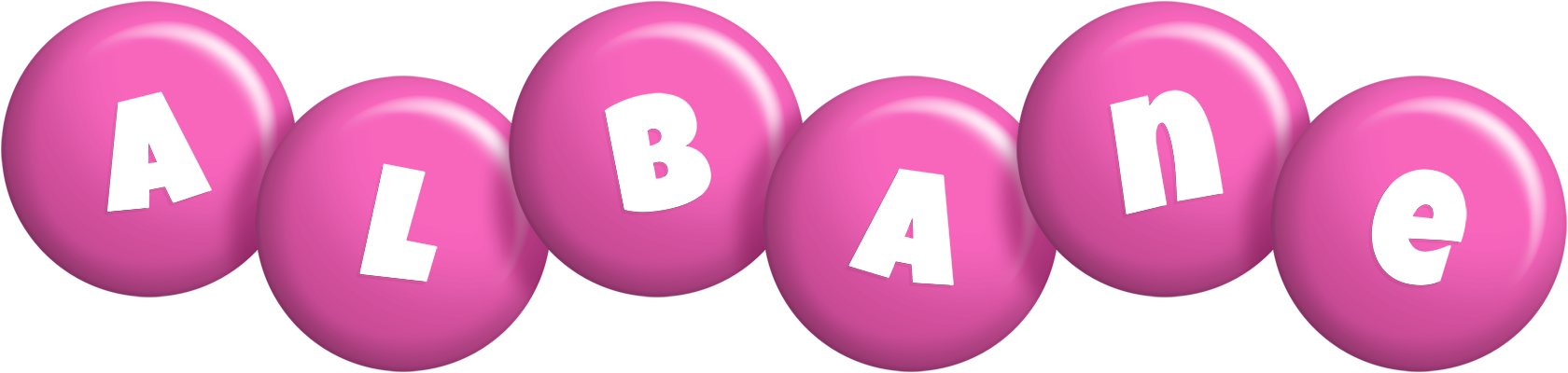 Albane candy-pink logo