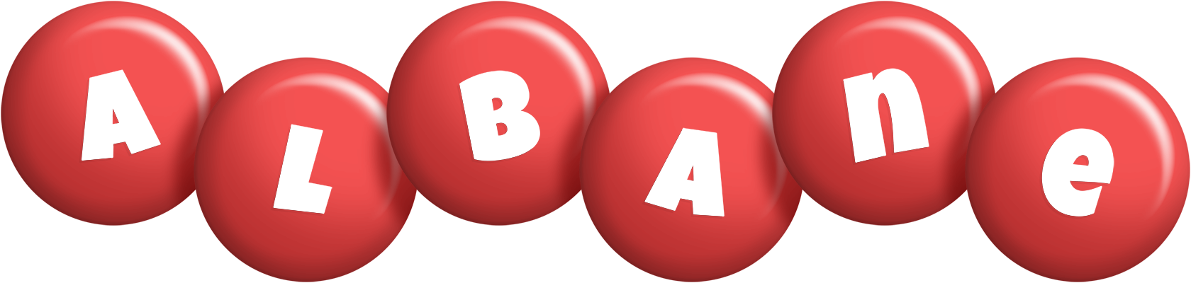 Albane candy-red logo