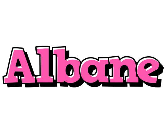 Albane girlish logo