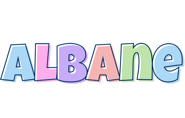 Albane pastel logo