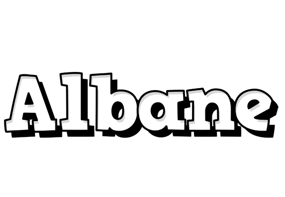 Albane snowing logo