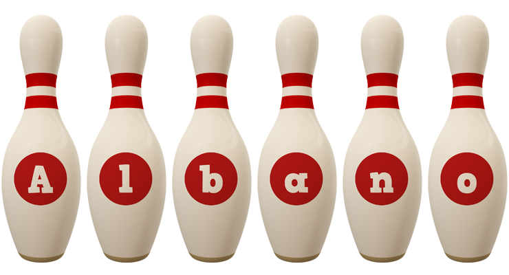 Albano bowling-pin logo