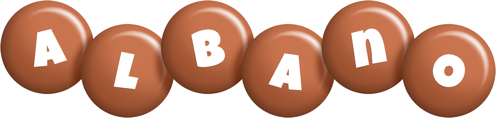 Albano candy-brown logo