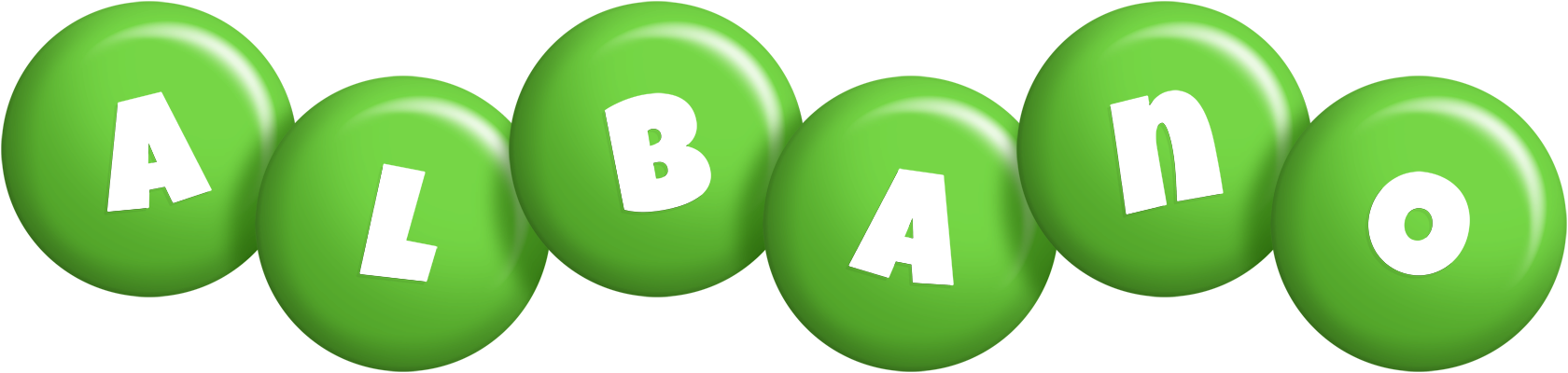 Albano candy-green logo