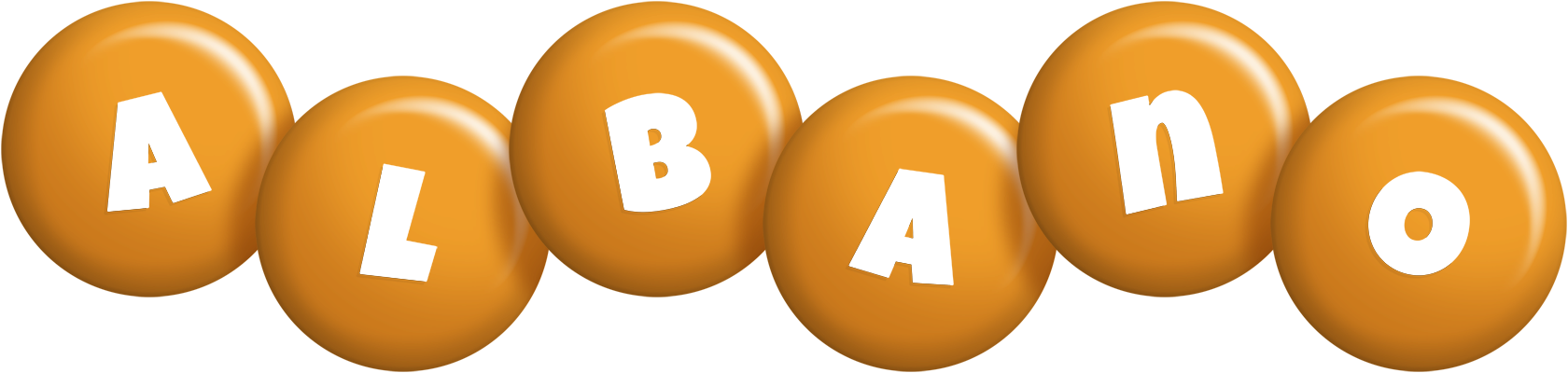 Albano candy-orange logo