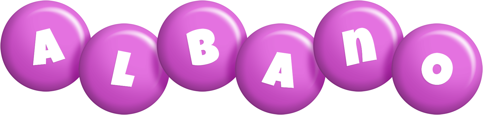 Albano candy-purple logo