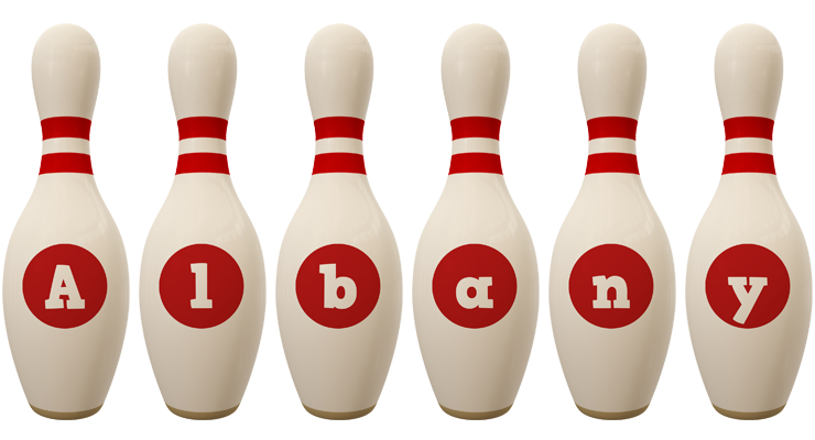 Albany bowling-pin logo