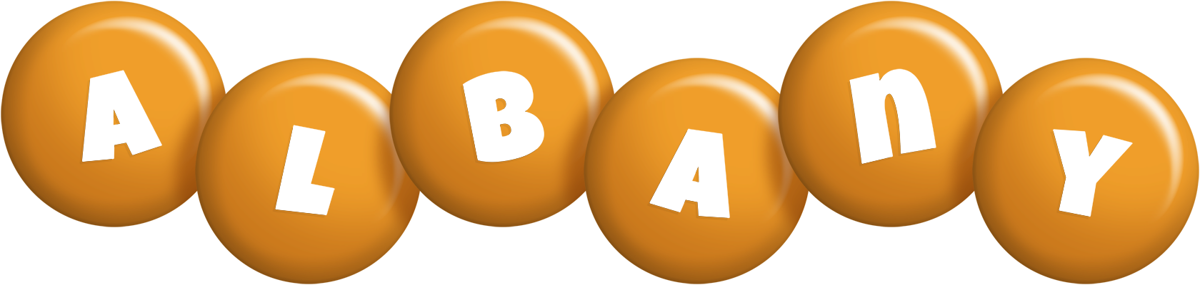Albany candy-orange logo