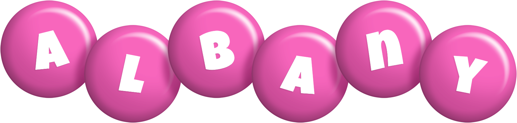 Albany candy-pink logo